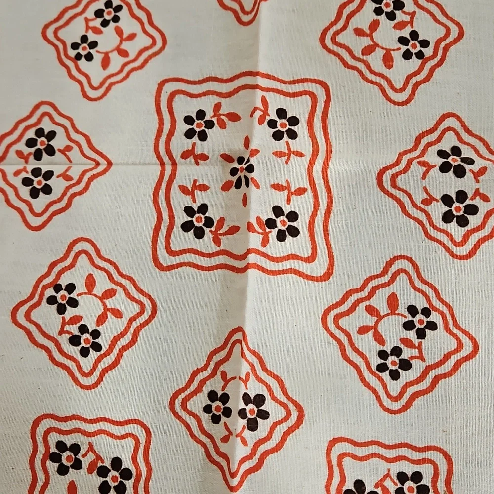 Vintage 1970's Set of 2 Bandanas